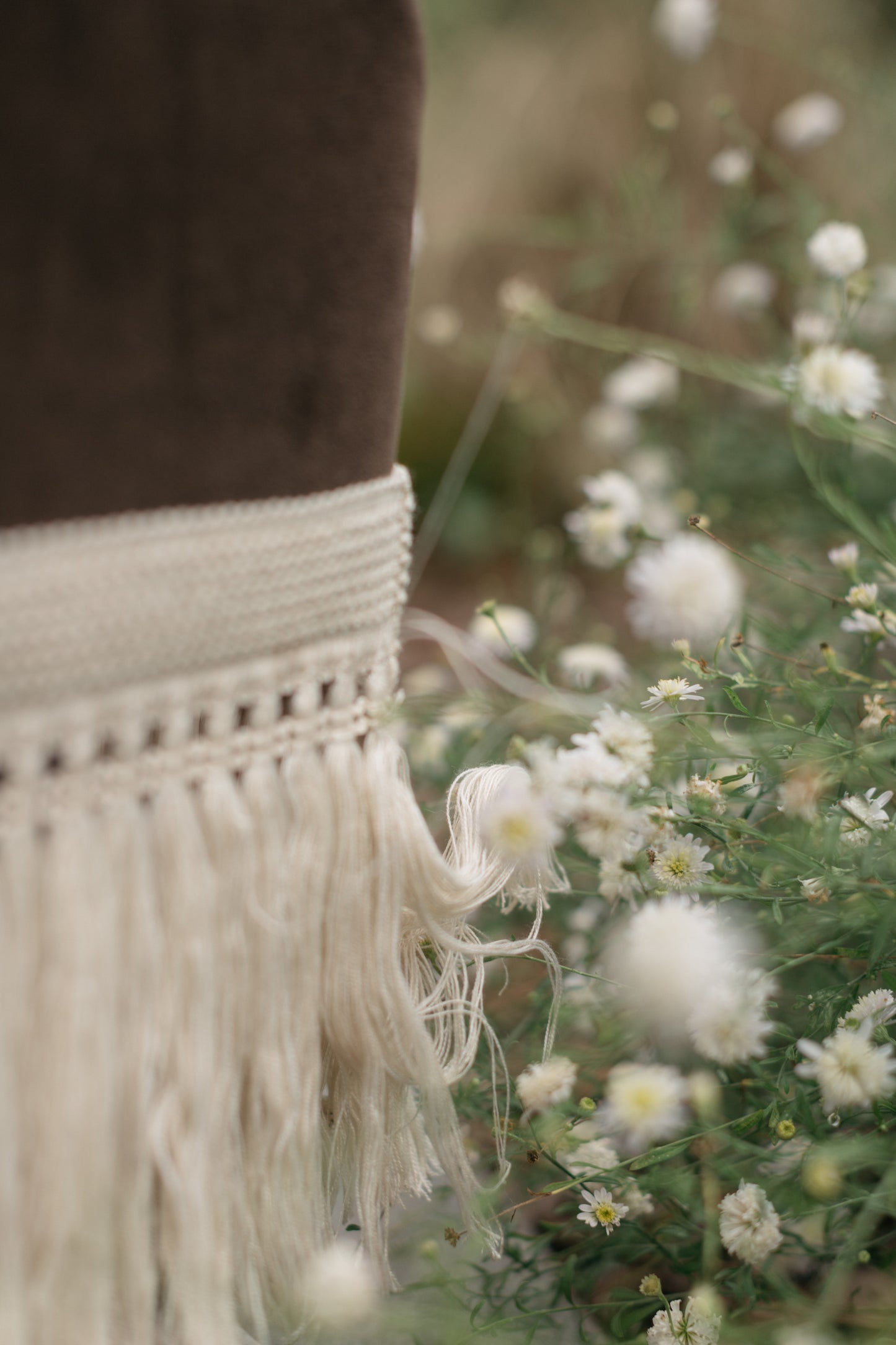 Side detail view of Marrone Stool in outdoor setting – Page House Studio