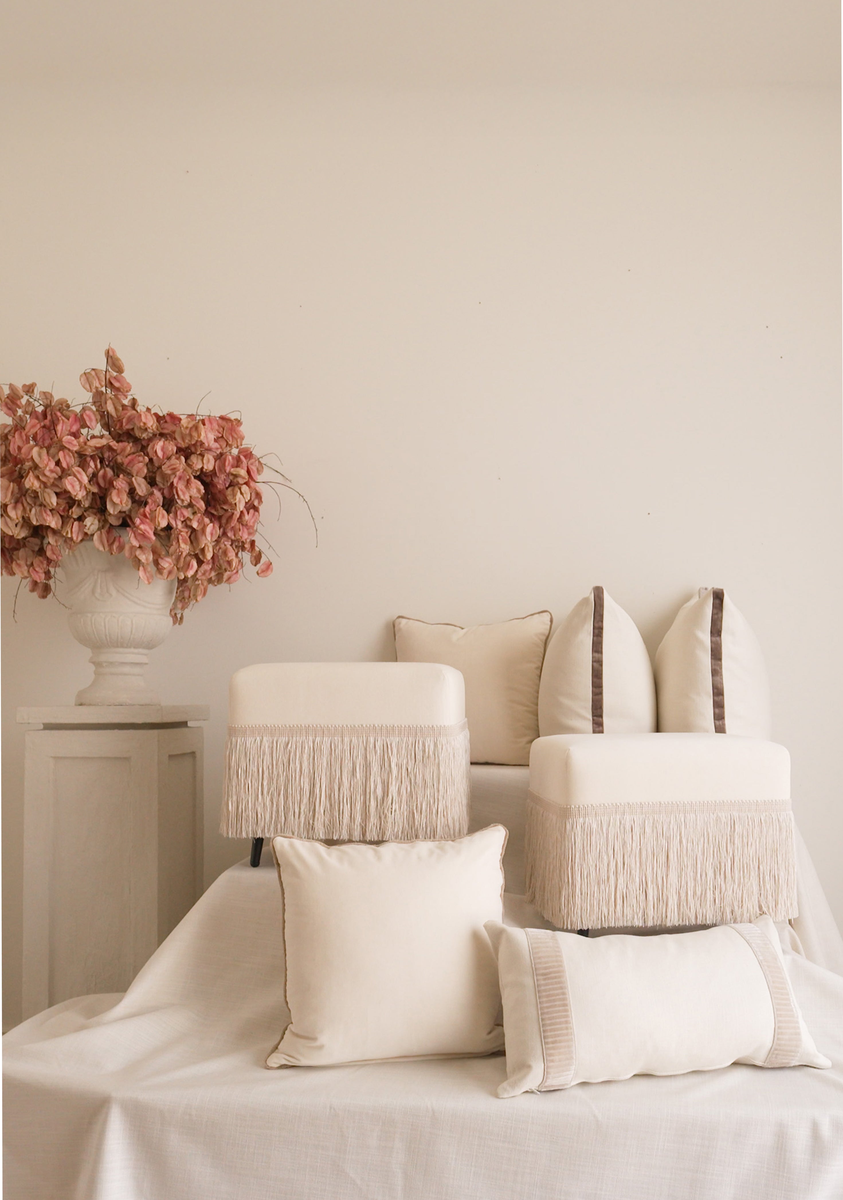 Hutton Stool, Crema - Page House Studio
