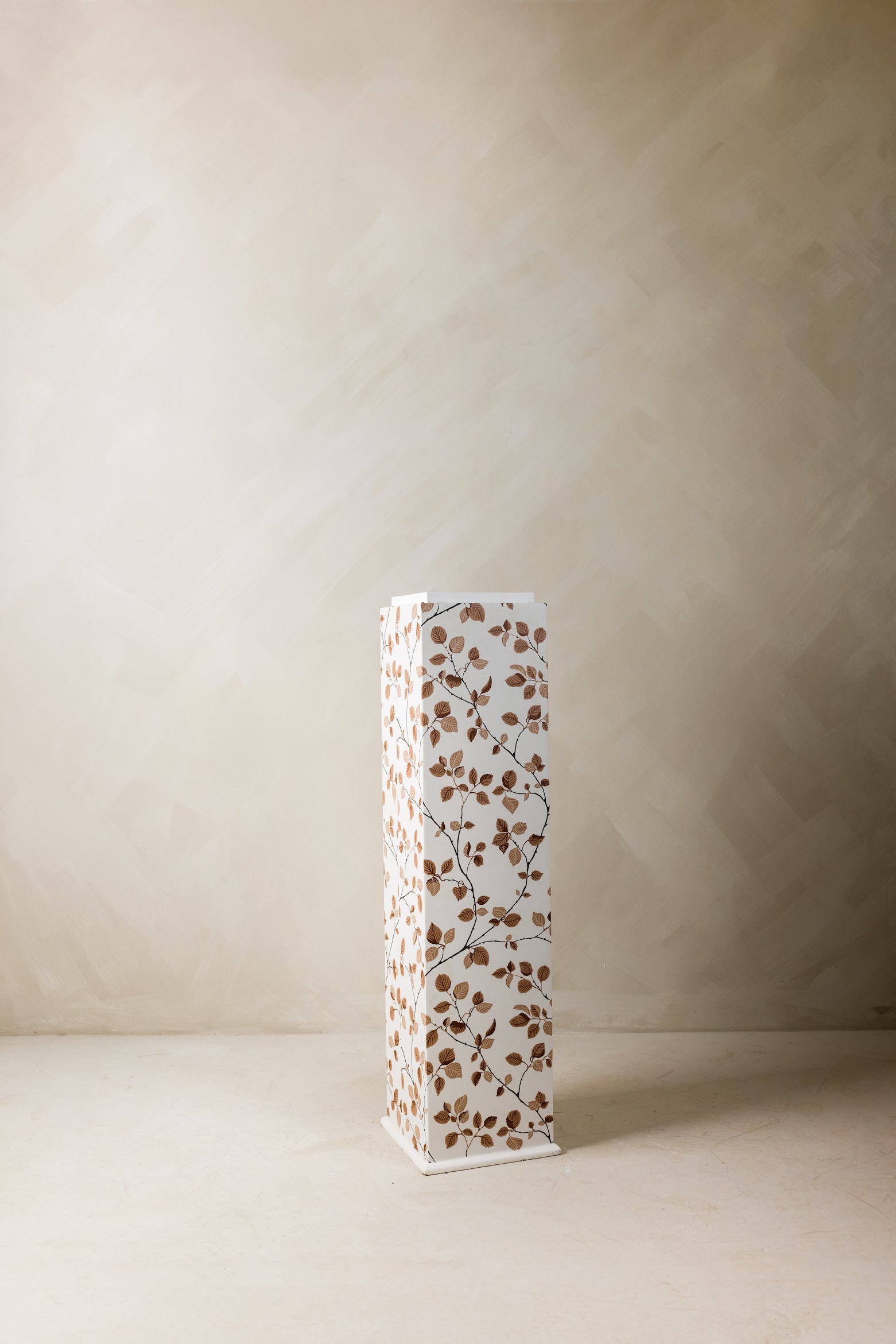 Greta pedestal in Vine pattern – detail view – Page House Shoppe