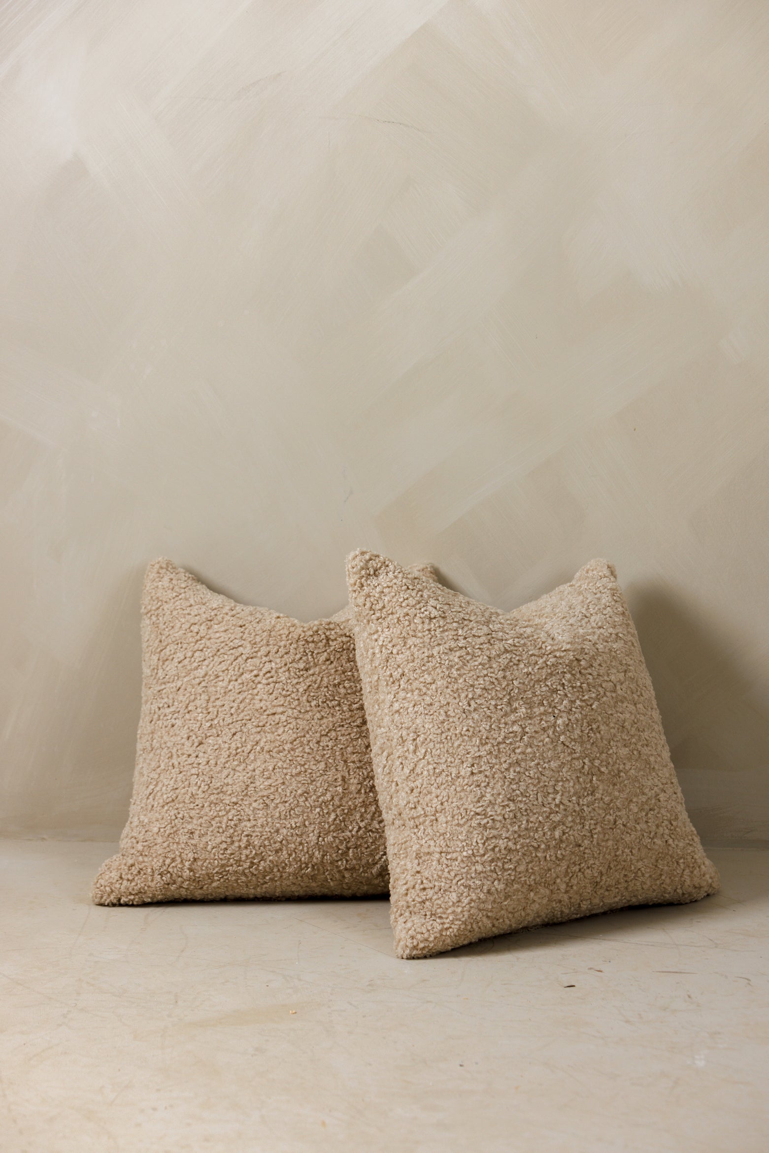 Boucle pillows detail – The Artiste Set – Page House Studio