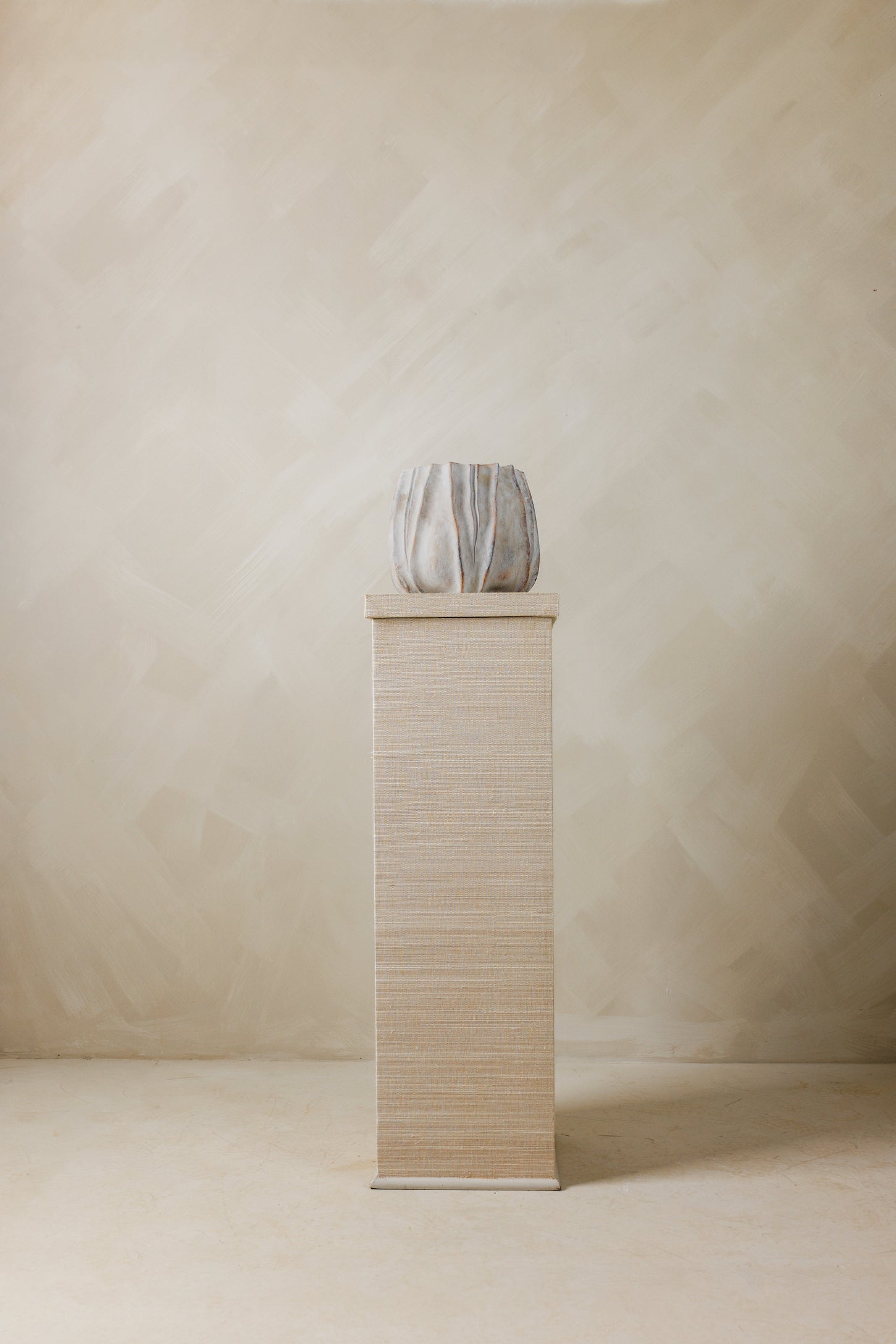 Indoor styling with tulip-shaped concrete planters – Page House Studio