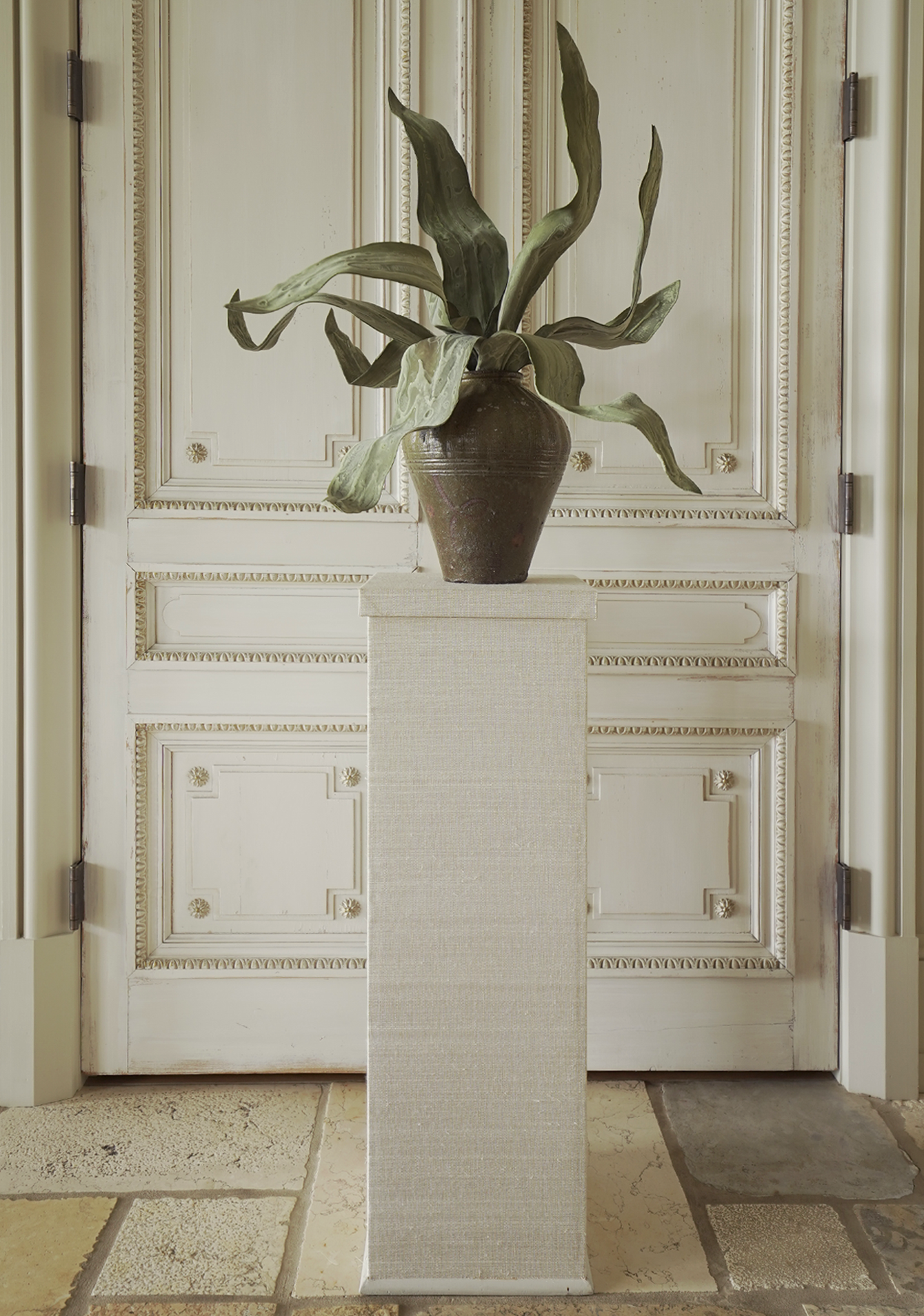 Bessette Pedestal, Ecru - Page House Studio