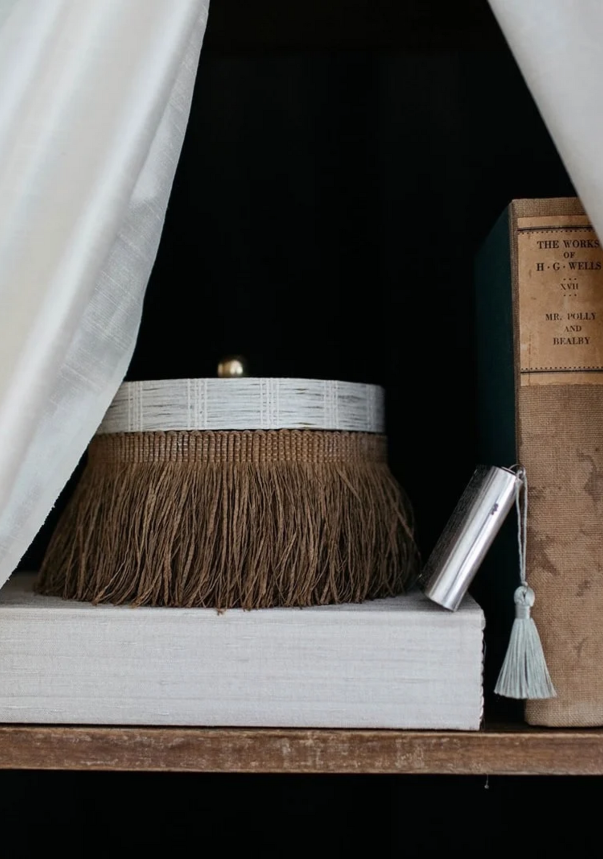 Objet Fringe Box, Olive - Page House Studio