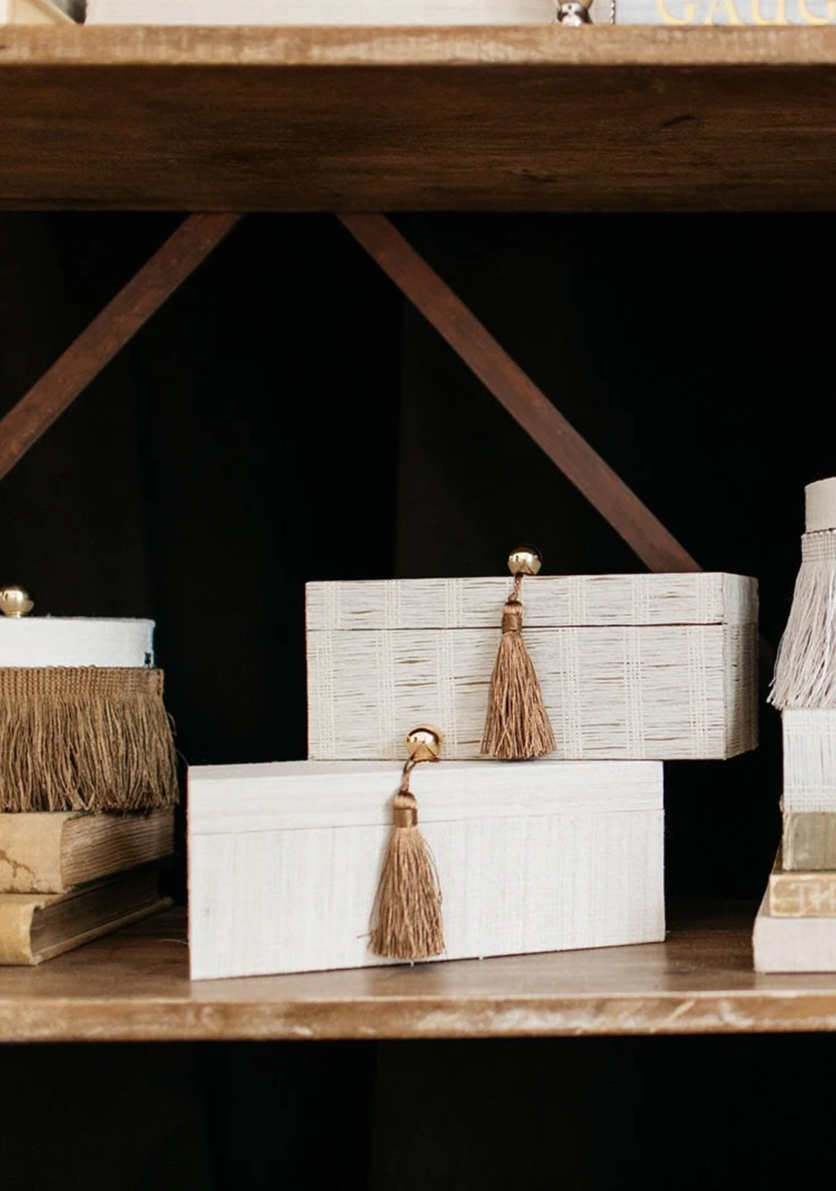 Objet Woven Box & Tassel - Page House Studio