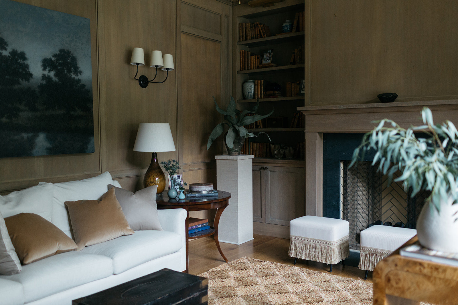 Bessette Pedestal, Ecru - Page House Studio