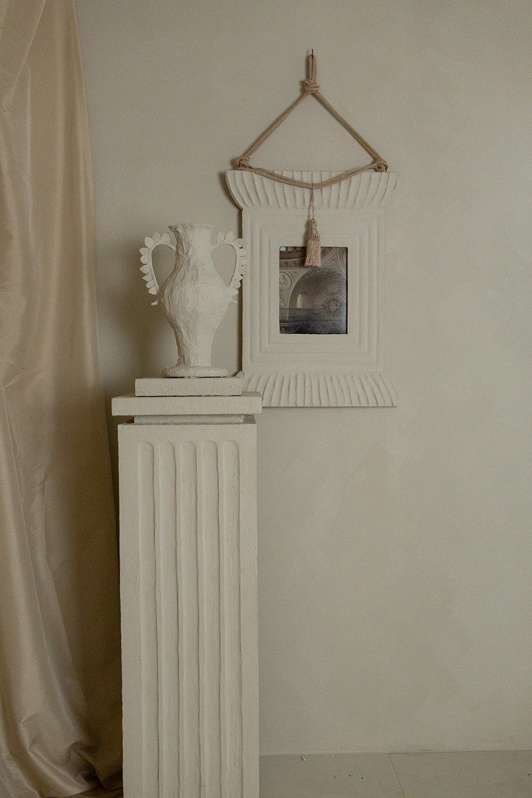 Elisabetta frame with tassel styled in holiday decor setup – Page House Studio
