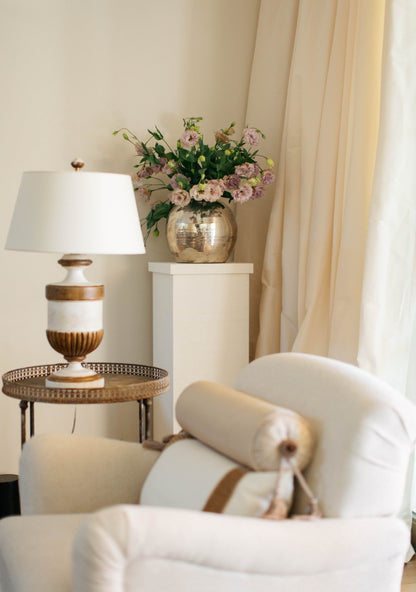 Naomi Pedestal, Oyster - Page House Studio