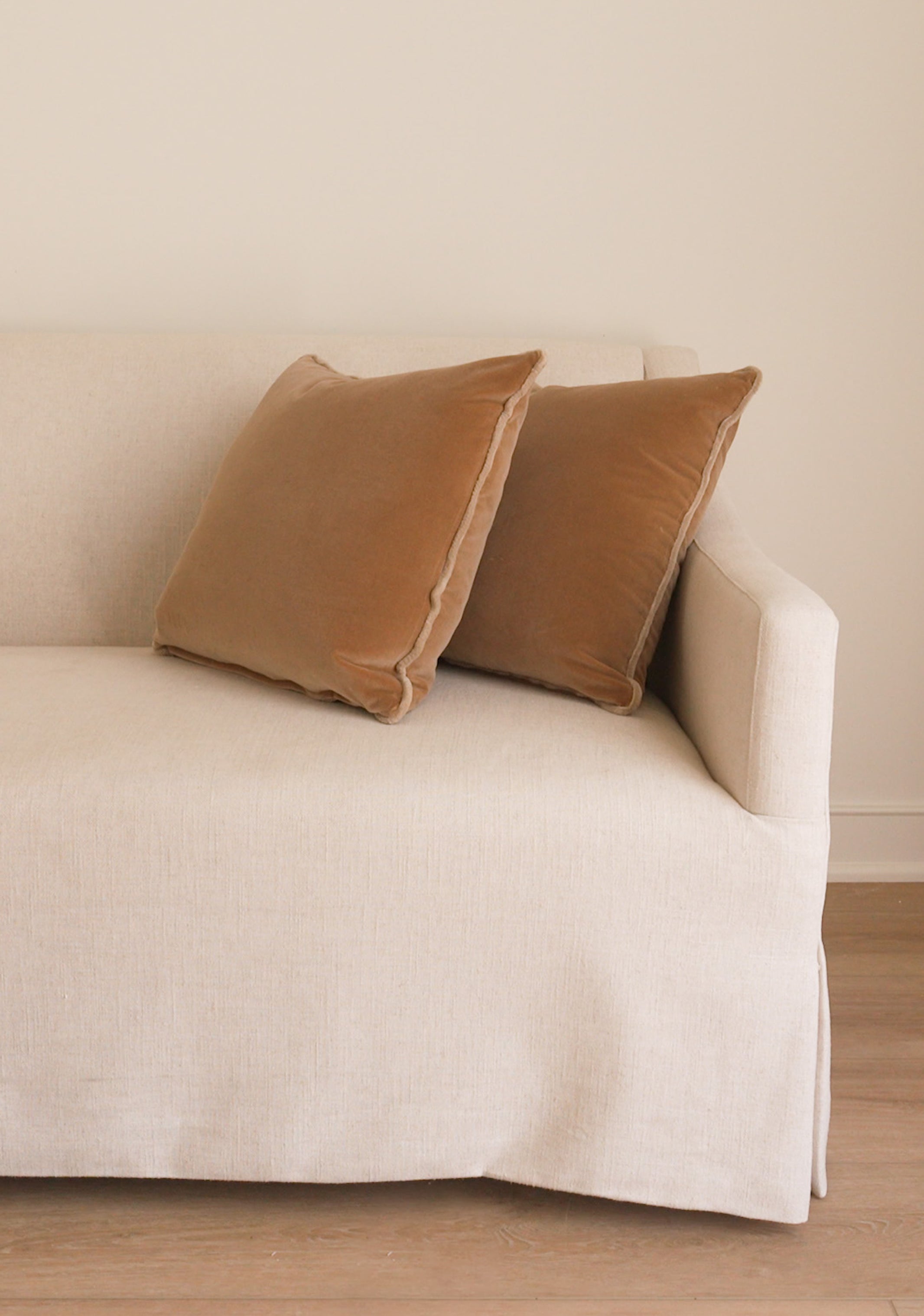 Delphine Velvet Pillow Set, Fawn - Page House Studio