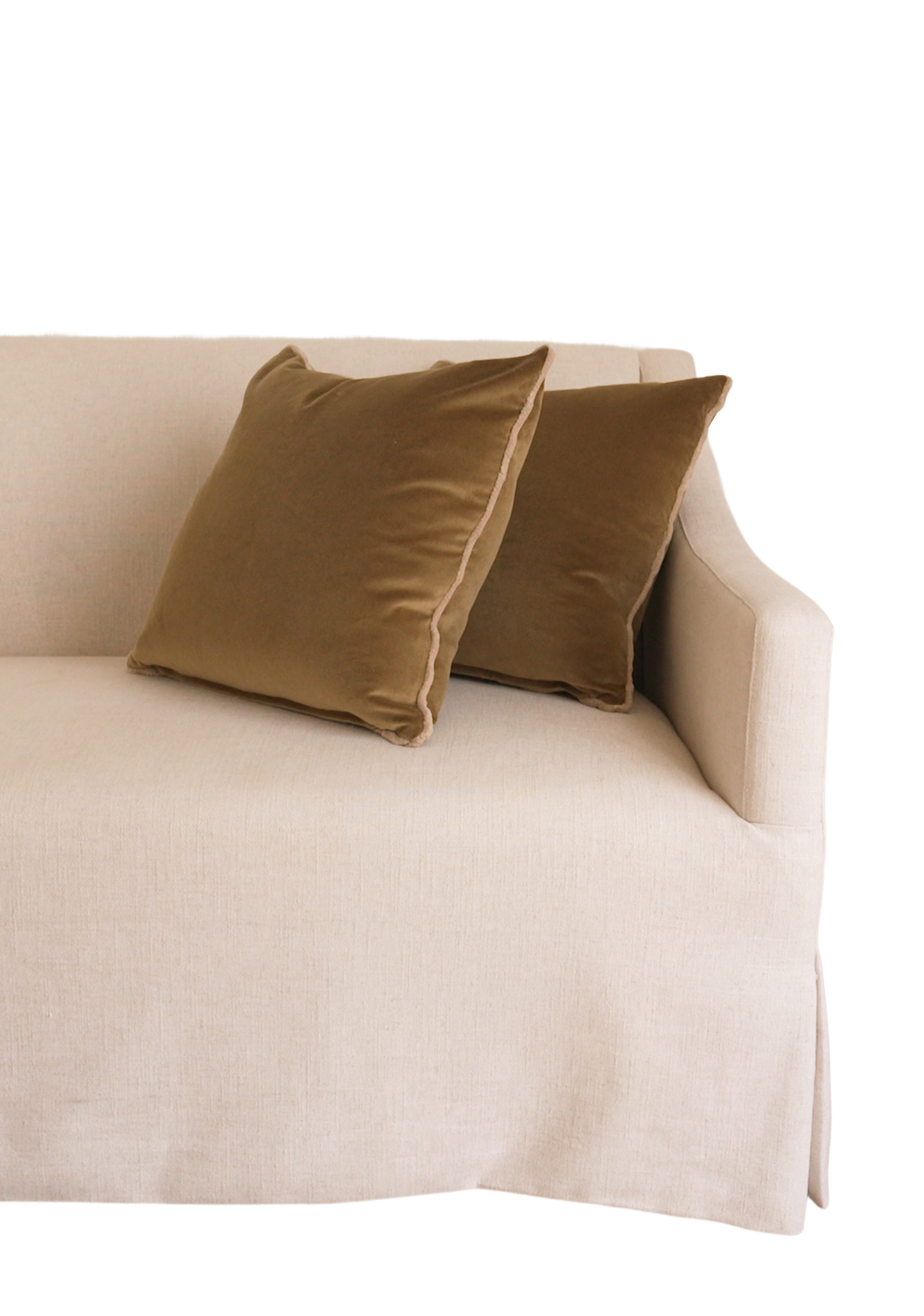 Delphine Velvet Pillow Set, Olive - Page House Studio
