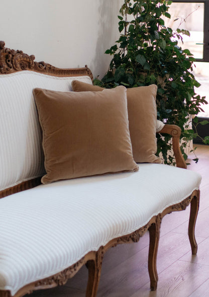 Delphine Velvet Pillow Set, Fawn - Page House Studio