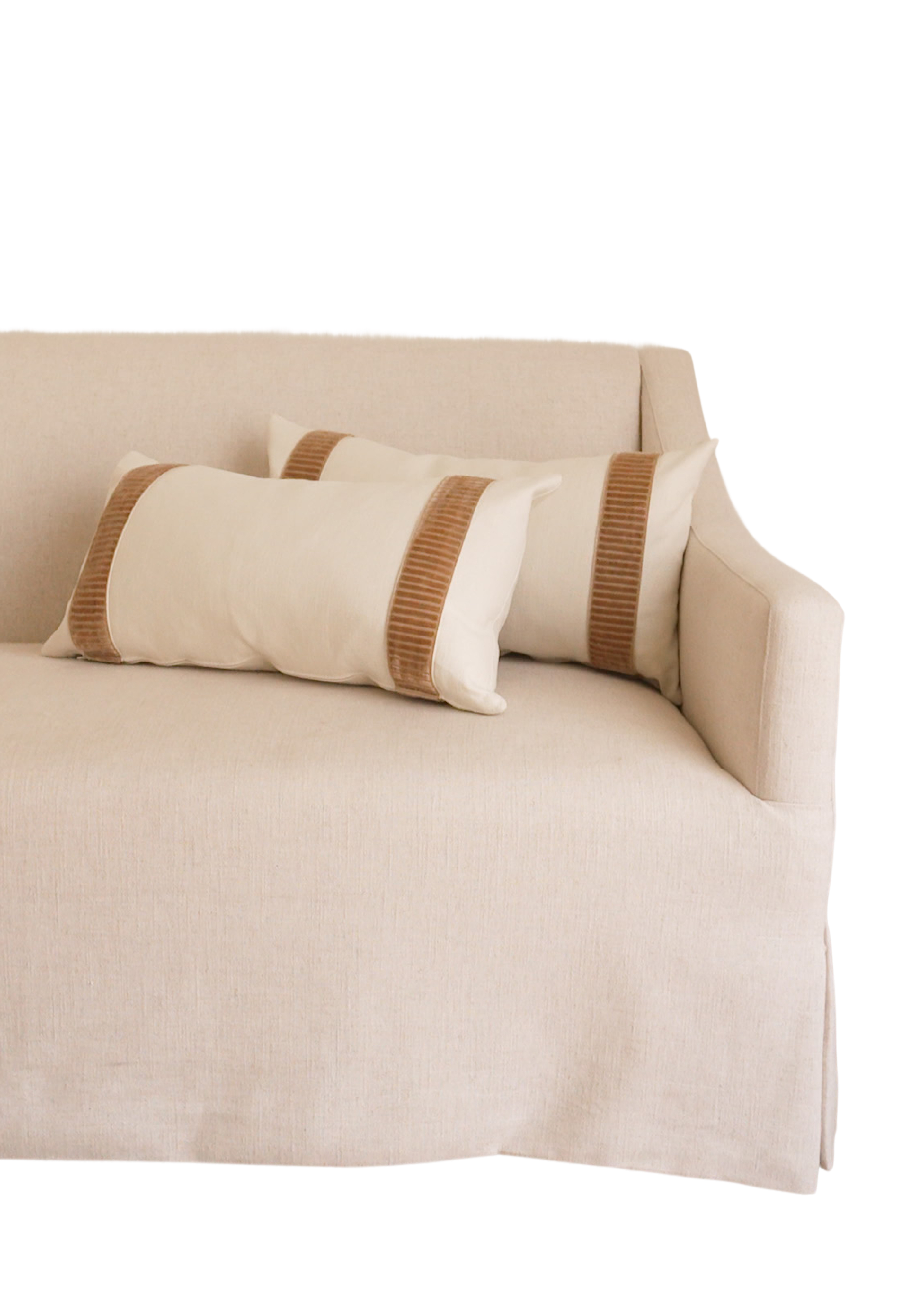 Linea Lumbar Pillow, Fawn - Page House Studio