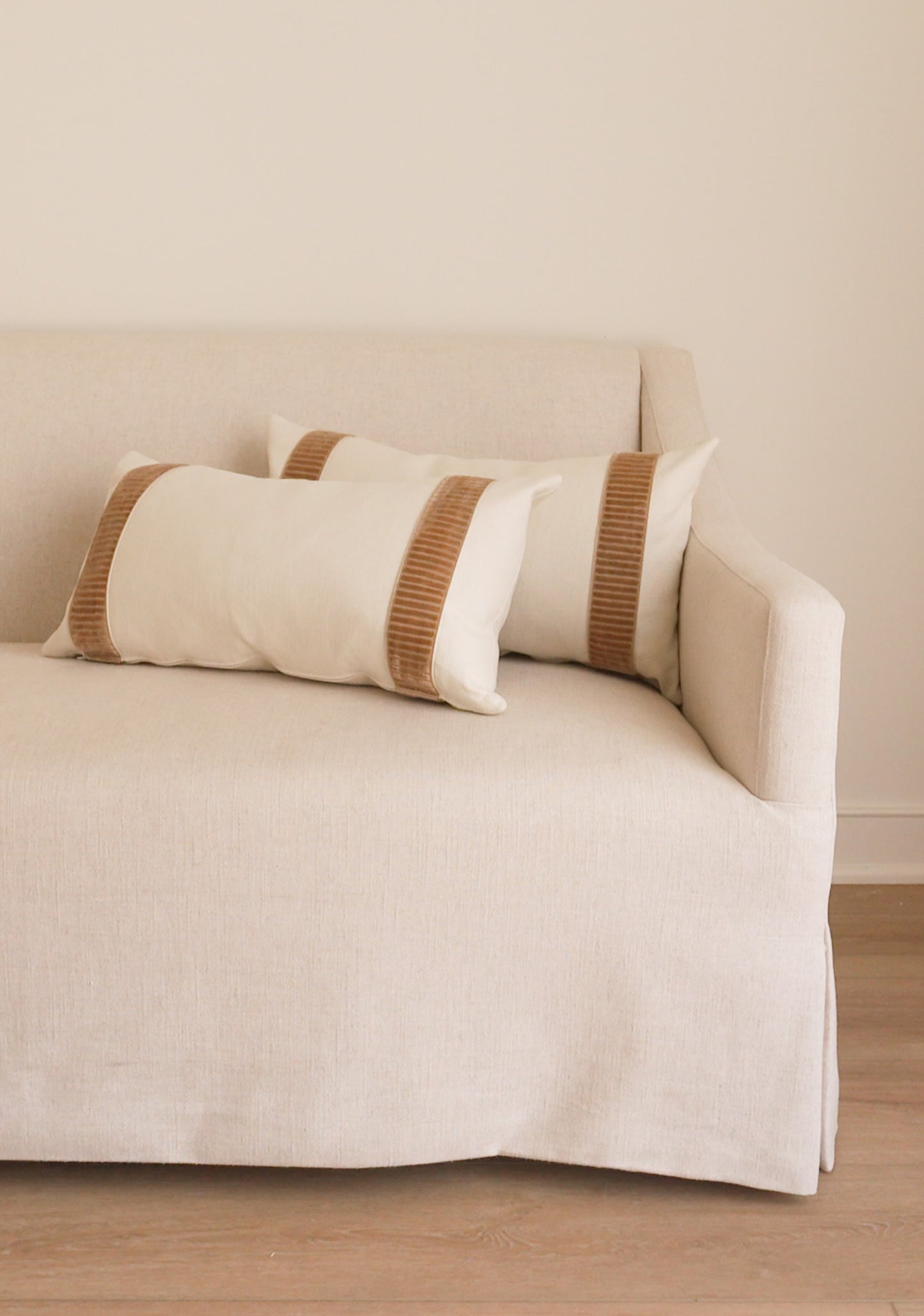 Linea Lumbar Pillow, Fawn - Page House Studio