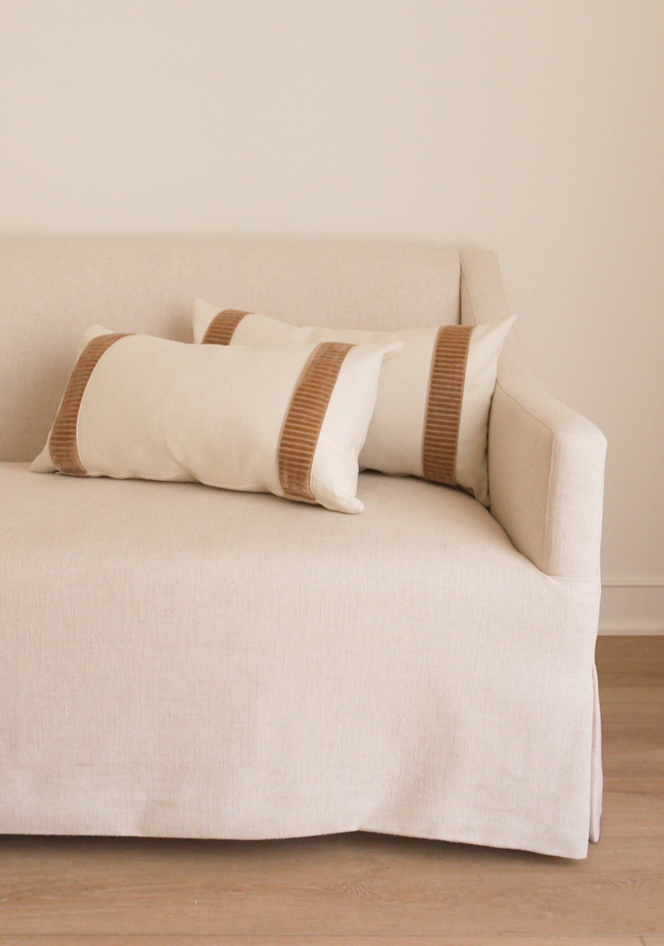 Linea Lumbar Pillow, Fawn - Page House Studio