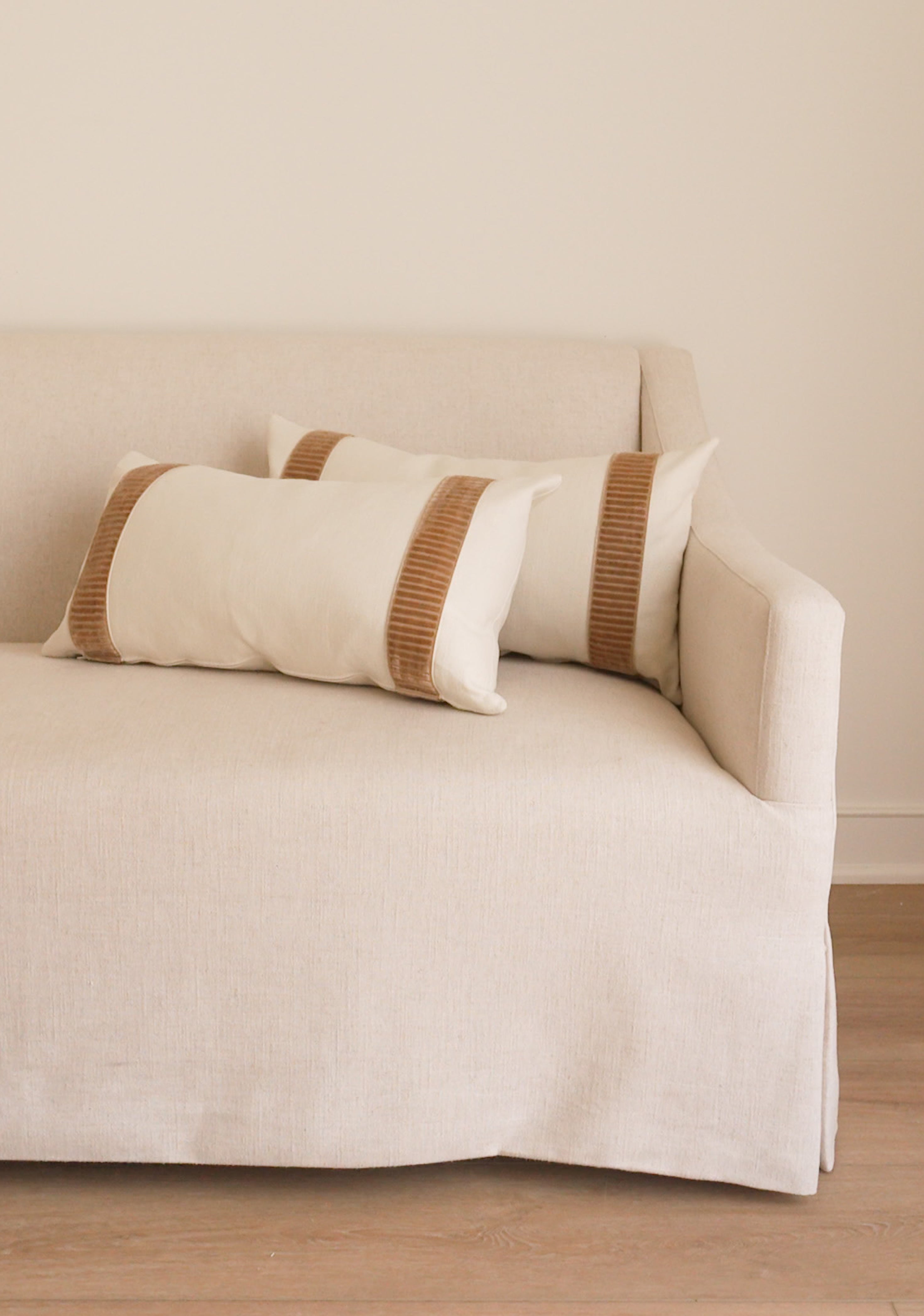 Linea Lumbar Pillow, Fawn - Page House Studio