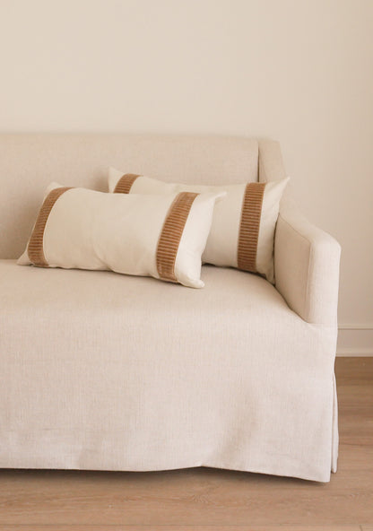 Linea Lumbar Pillow, Fawn - Page House Studio