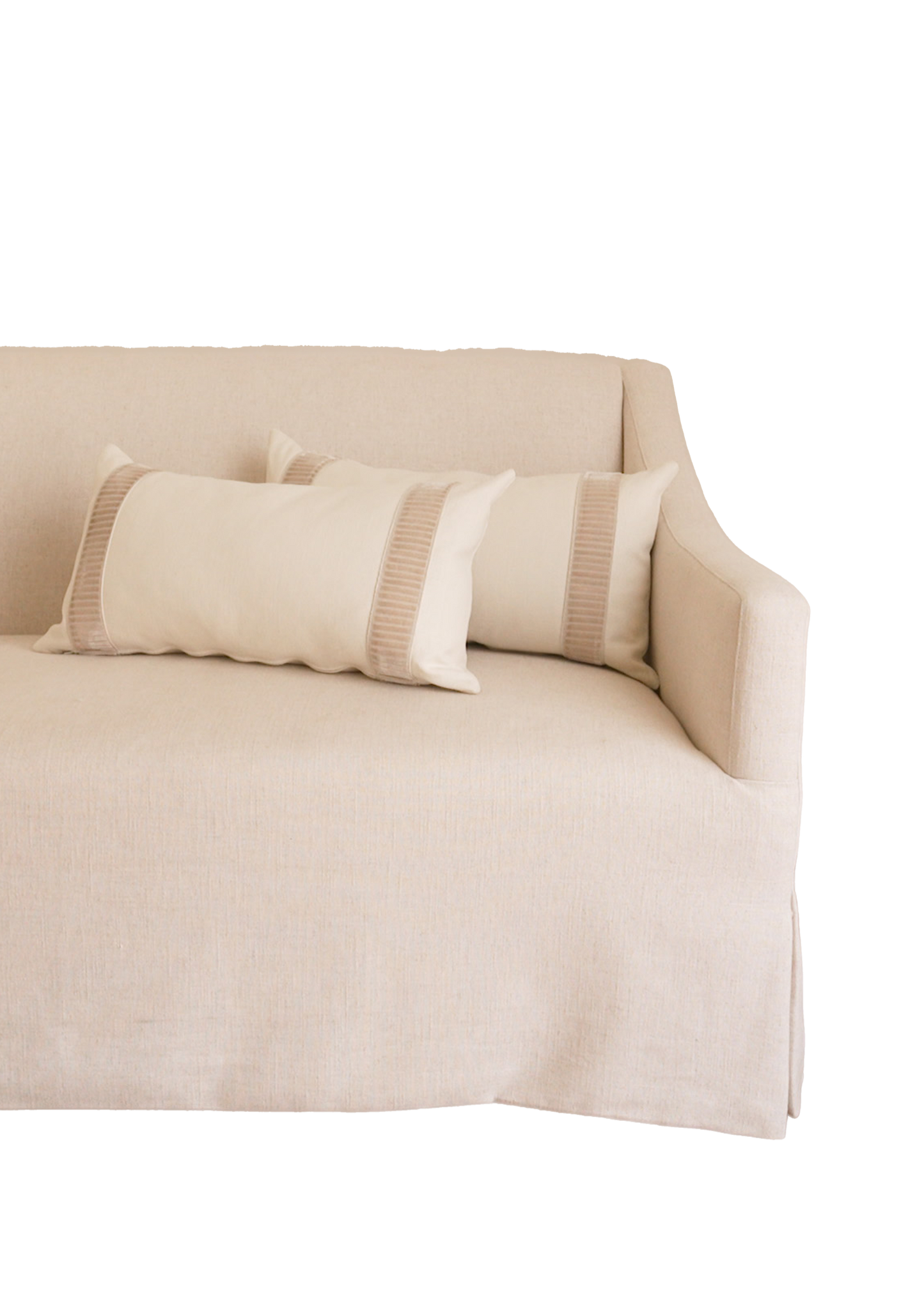 Linea Lumbar Pillow, Dove - Page House Studio