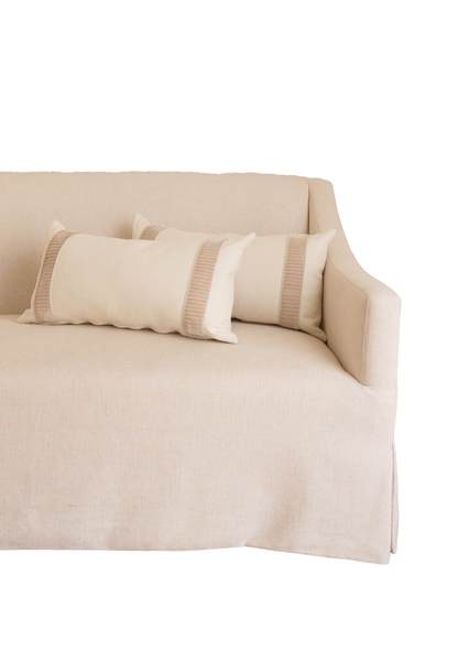 Linea Lumbar Pillow, Dove - Page House Studio