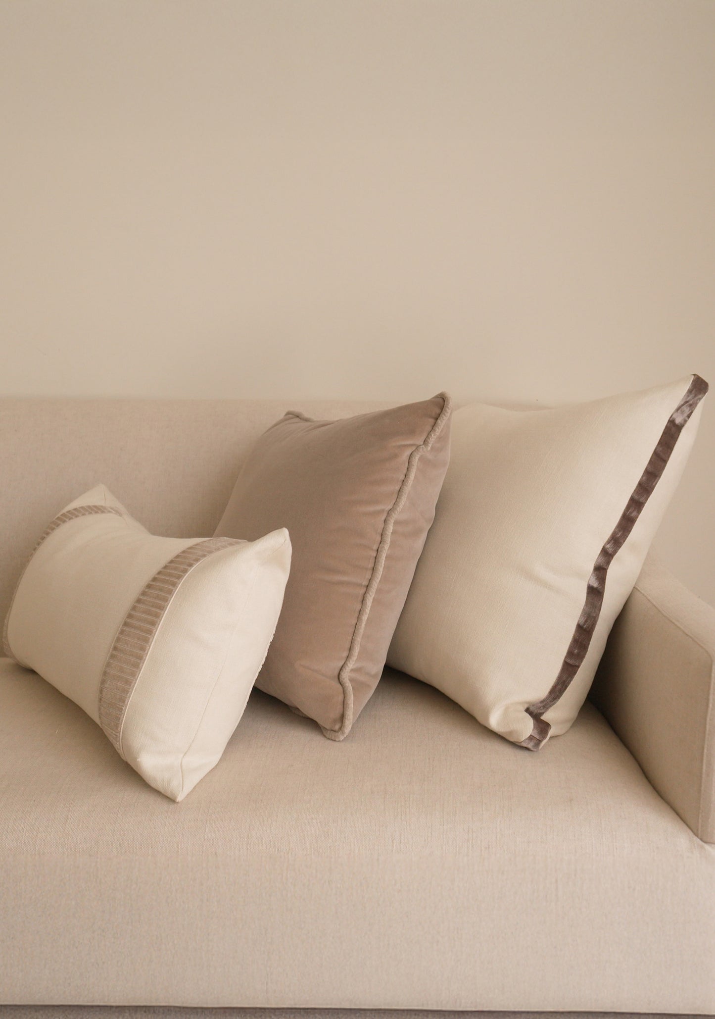Delphine Velvet Pillow Set, Dove - Page House Studio