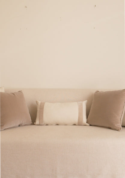 Linea Lumbar Pillow, Dove - Page House Studio