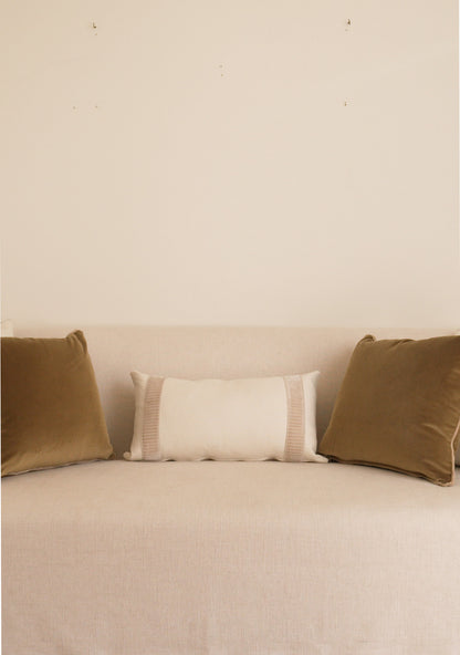 Linea Lumbar Pillow, Dove - Page House Studio