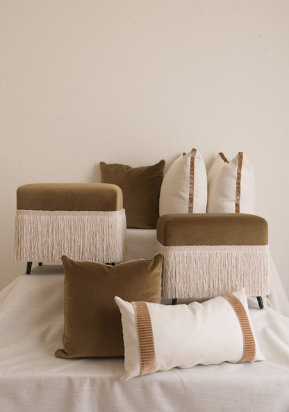 Linea Lumbar Pillow, Fawn - Page House Studio