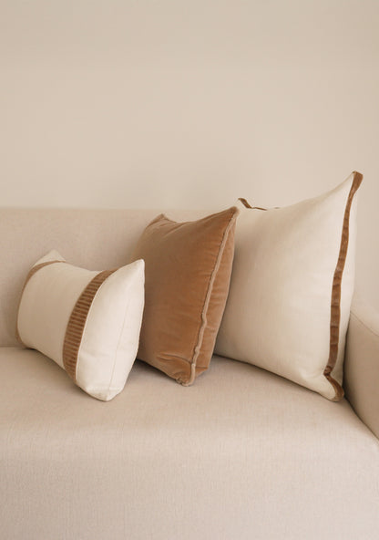 Delphine Velvet Pillow Set, Fawn - Page House Studio