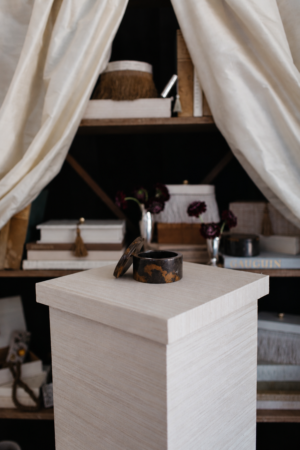 Tiger Eye Round Marble Box - Page House Studio